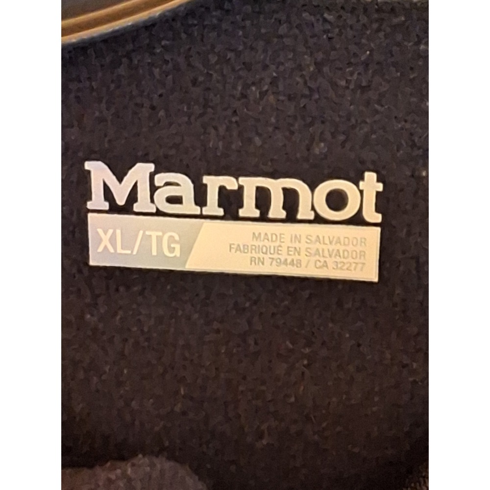 Marmot Full Zip Fleece Jacket Mens XL Gray Outdoor Athletic Hiking Windbreaker - Picture 11 of 12